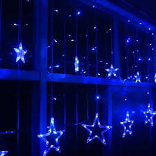 Star Curtain Blue Lights In 2020 Blue Aesthetic Dark Light Blue Aesthetic Blue Neon Lights