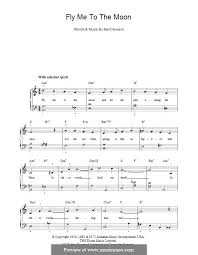 Print and download fly me to the moon advanced sheet music by jonny may arranged for piano. Fly Me To The Moon In Other Words For Piano By B Howard On Musicaneo