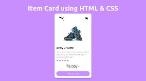 simple card using html and css