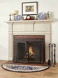 Wrought Iron 5 Piece Fireplace Set