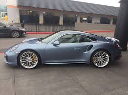 Ice Blue Metallic Porsche Cars