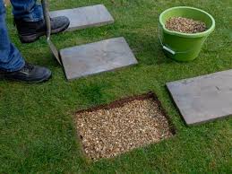 Laying Stepping Stones Garden