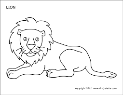 Although the lion is not the largest, fastest or most lethal animal, its position as king of beasts has rarely been challenged. Lion Free Printable Templates Coloring Pages Firstpalette Com