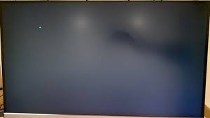 black screen with a non blinking cursor