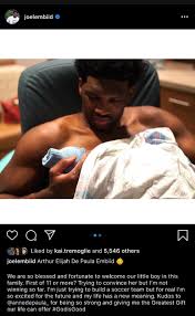 The son of an army chief and a disciplinarian mum, embiid grew up in cameroon's capital, yaoundé, and didn't start playing basketball until he was 16. Adam Aaronson On Twitter This Came Out Of Nowhere Joel Embiid Is A Father He And His Girlfriend Anne De Paula Are Welcoming Their Son Arthur One Would Assume He S Named After