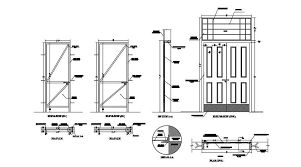 Door Plan Elevation And Section