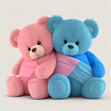 premium photo two cute teddy bears on