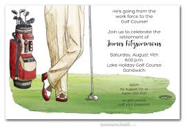 I love a good theme party. Golf Themed Retirement Party Invitations