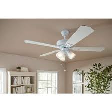 led indoor white ceiling fan