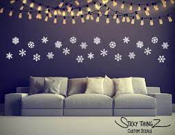 Snowflake Decals Snowflake Wall Decals