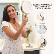 ovente led 3 in 1 makeup mirror 7 inch