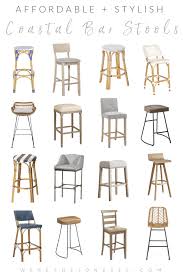 modern coastal bar stools that are