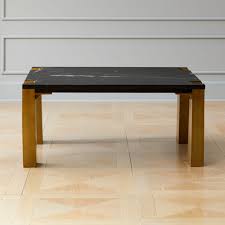 White marble and brass coffee table materials: Shop Alcide Square Marble Coffee Table Polished Black Marble Sits Chic Atop U Shaped Legs Finishe Coffee Table Square Marble Coffee Table Modern Coffee Tables
