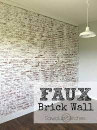 How To Faux Brick Wall Faux Brick