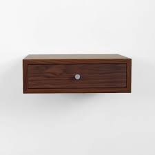 Floating Nightstand With Drawer Walnut