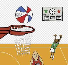 basketball court cartoon animation