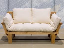 japanese style 2 seater beech sofa bed