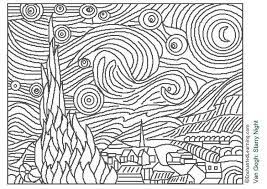 free printable famous art colouring
