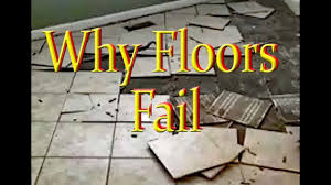 failed floor on cement backer boards