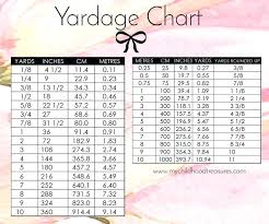 Fabric Yardage Conversion Chart Achievelive Co