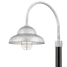the curved umbrella outdoor lighting post
