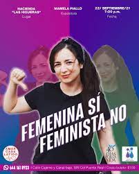 Pastoral Juvenil Diócesis Obregón - Les compartimos la invitación formal  para la charla Femenina sí, feminista no” dirigida por Mamela Fiallo. Para  la adquisición de boletos y aclaración de cualquier duda pueden
