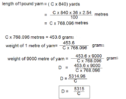 Textile Adviser Yarn Count Conversion From One To Another