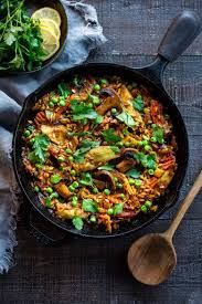 vegetable paella recipe feasting at home