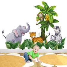 Jungle Animal Wall Stickers Design For