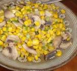 corn with mushrooms