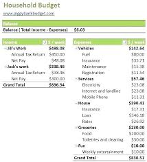Simple Monthly Budget Worksheet Printable Excel Wedding Template