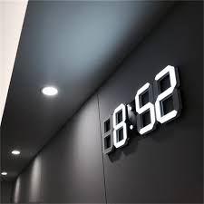 3d digital wall clock led light life