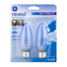 Save On Ge Reveal Ceiling Fan Light Bulbs Clear 40w Order Online Delivery Giant