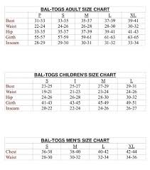 Bal Togs Size Chart