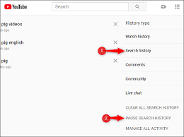 Click on it to open a menu just under it. How To Delete Your Youtube Watch History And Search History