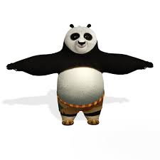 free obj file po kung fu panda 3d model
