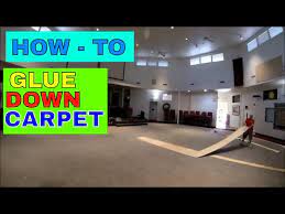 glue down carpet installation how to