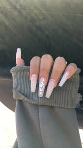 Since acrylic nails are a combination of liquid monomer and powder polymer when applied to your nails and exposed to the they should resemble long triangles. Like What You See Follow Me Pin Iijasminnii Give Me More Board Ideass White Acrylic Nails Long Acrylic Nails Pretty Acrylic Nails