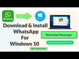 and install whatsapp messenger