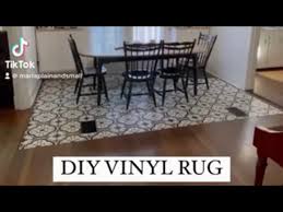 How I Made A Vinyl Rug For Our Dining