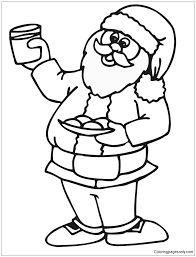 Best christmas cookies coloring pages from christmas cookies coloring page.source image: Santa Loves His Milk And Cookies On Christmas Eve Coloring Pages Christmas Coloring Pages Coloring Pages For Kids And Adults