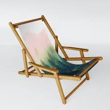 Mountain Landscape Painting Sling Chair