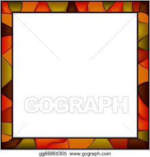 Stained Glass Window Frame Eps Clipart