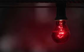what does a red light bulb mean storables