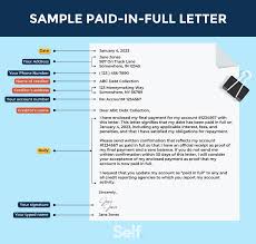 paid in full letter template