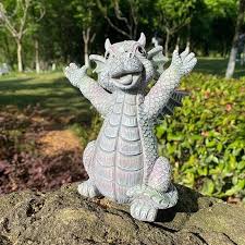 Garden Statue Dragon Meditation