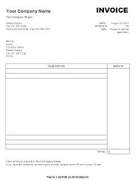 Make Your Own Invoice Template Probis Co