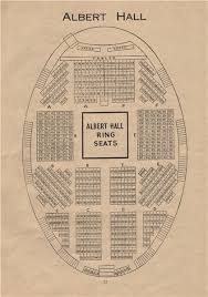 Details About Royal Albert Hall Vintage Seating Plan Ring Seats London Concert Hall 1936