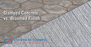 Stamped Concrete Vs Broomed Finish