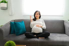 pregnant woman smoking stock photos